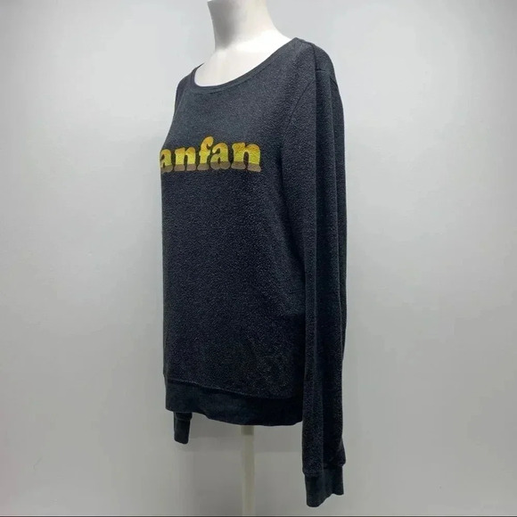 Wildfox Tanfan Gray Baggy Beach Jumper Sweater Size XS - Picture 5 of 9